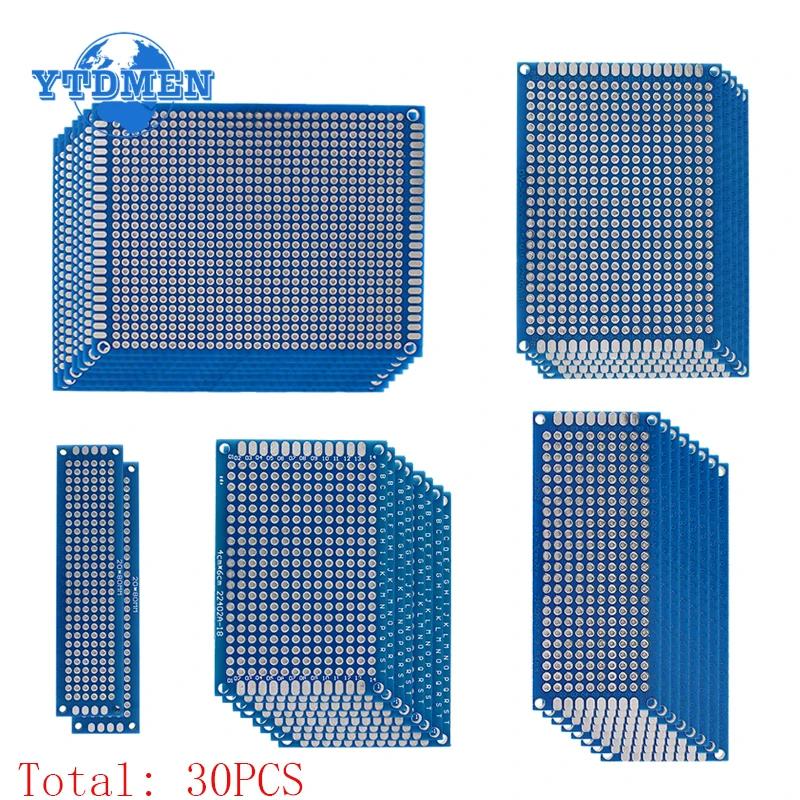  PCB , 극 ,   Ķ  ȸ , DIY ŰƮ, 2x8, 3x7, 4x6, 5x7, 7x9cm, 30PCs
